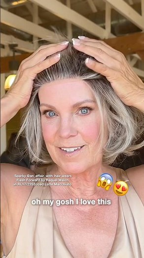 Check it out!👀 NEW Flash Forward by Raquel Welch Wigs in RL17/23SS Shaded Iced Latte Macchiato