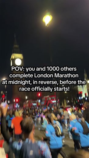 Completing the London Marathon in Reverse at Midnight