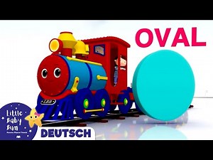 Der Formenzug Teil 2 | Kinderlieder | Little Baby Bum Deutsch | Cartoons für Kinder