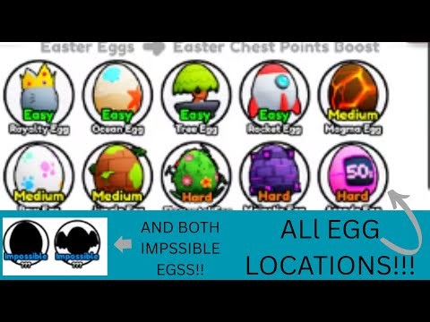 All egg locations in PS99 easter event (including both impossible)