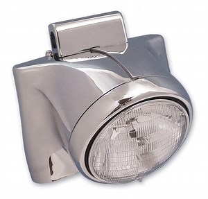 V-Twin Mfg. 7" Headlamp Polish Cowl Kit For Harley FL 1960-1984