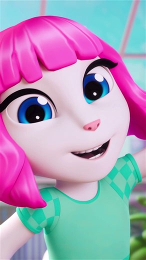 Barbie & Barbie Visit Angela 🩷👯‍♀️ #MyTalkingAngela2 #Barbie