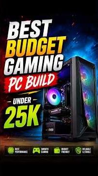Best Budget Gaming PC Under 25K😱 #ahmerxp #budgetgamingpc #custompc #budgetpc #shorts