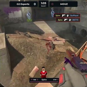 Spinx COMPLETELY DESTROYS the pistol round with a flawless QUAD KILL #esl #krakow #cs #cs2