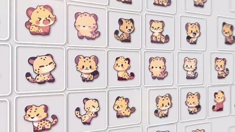 Kawaii Cheetah Clipart | 60 Chibi Cheetah Graphics (png, Svg, Pdf, Ai) - Etsy