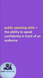 IELTS Vocabulary Upgrade | public speaking skills | Band 8