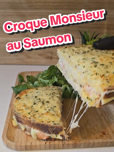 Recette de Croque Géant au Saumon et Mozzarella