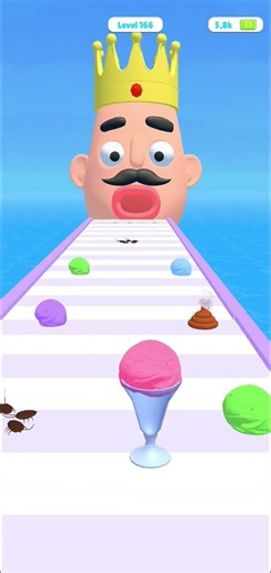 I grabbed the ONLY PINK ice cream in the level 🍨 #stackyicecreamrunner