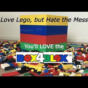 BOX4BLOX - the simple Lego storage idea to keep that LEGO mess off the floor once & for all