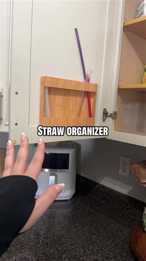 Maximize Kitchen Space with a Straw Organizer