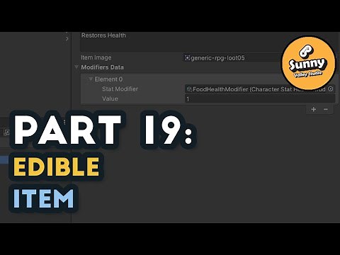 Edible Item - Inventory System in Unity tutorial P19
