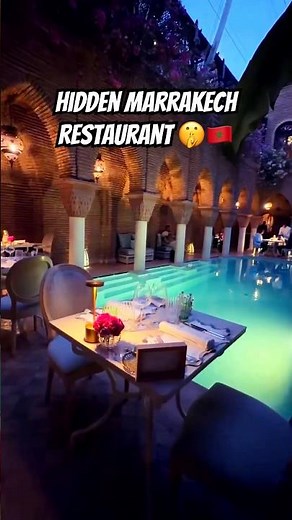 This Hidden Marrakech Restaurant Feels Unreal ✨🇲🇦