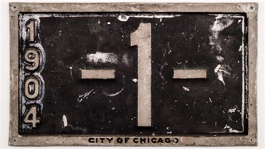 One of America's oldest license plates sells for $34k - detail proves it's real