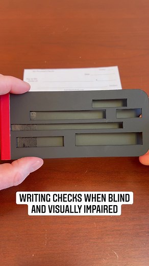 635K views · 2.3K reactions | Check Writing Guide #blind #VisuallyImpaired #guide #writing #checks | Blind on the Move | Facebook
