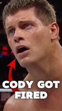 When Cody Rhodes GOT FIRED from WWE #wwe #wrestling #shorts