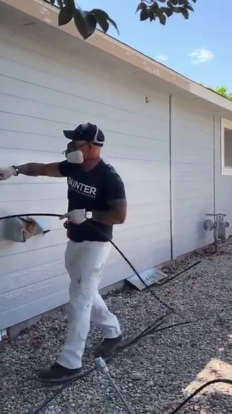 The Idaho Painter is putting the ControlMax sprayers to work 😎👏 While producing up to 55% less overspray compared to traditional airless sprayers with High Efficiency Airless technology, these sprayers are a great option for entry level contractors and experienced homeowners. Plus, you can pair your ControlMax sprayer with our new ControlMax App for an even more innovative, digital experience 🙌 Get the ControlMax 1700 and 1900 Pro now at select @Lowe's Home Improvement locations. | Wagner Pai