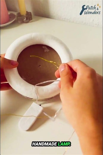 DIY Bottle Lamp with Glowing Charm ✨ | Easy Home Decor #shorts