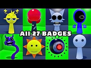 How To Get ALL 27 BADGES in 3D Sprunki RP | ROBLOX