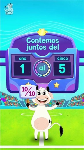 Let's count from 1 to 5 with La Vaca Lola 🐮👏🏻