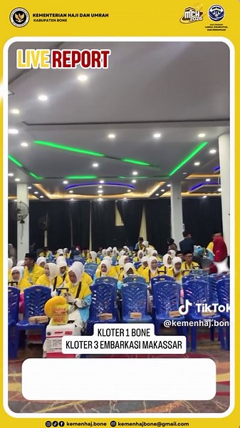 Suasana Pemberangkatan Calon Jemaah Haji Bone Kloter 1/ Kloter 3 Embarkasi Makassar✨