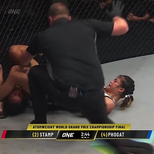 Proud. Stamp submitted Ritu Phogat for the ONE Championship Atomweight Grand Prix final. Congrats Stamp on the boss moves 😎 Thanks to everyone that supports her, the team, ONE Championship and her game opponent! 🏆 | Fairtex Training Center