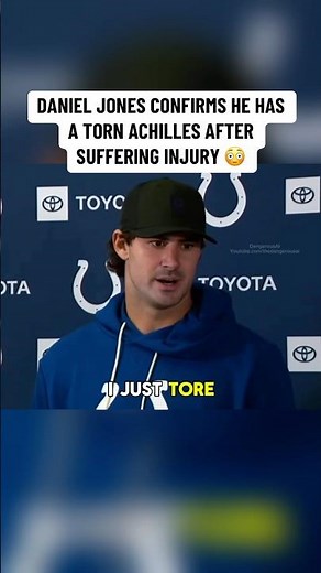 “I tore my Achilles” - Daniel Jones Post Game Interview - Colts vs Jaguars