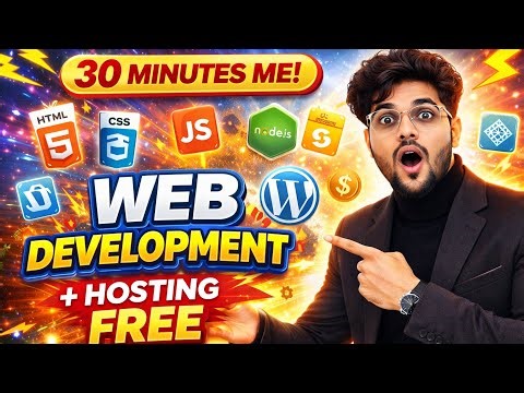 Web Development💻 Full Course in 30 Minutes 😱 | FREE Hosting + Live Demo Guide .#webdevelopment #data