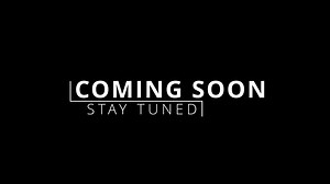 Download Coming soon text animation on black background for free