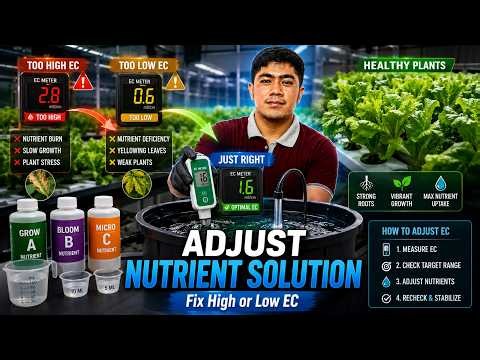 How to Adjust Hydroponic Nutrient Solutions Properly