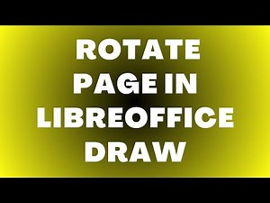 How to Rotate Page in LibreOffice Draw