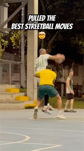 PULLED THE BEST STREETBALL MOVES 🤯 #basketballshorts #1v1basketball #ballislife #anklesbreaker
