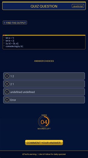 Can You Find the Output? JavaScript Quiz #Shorts
