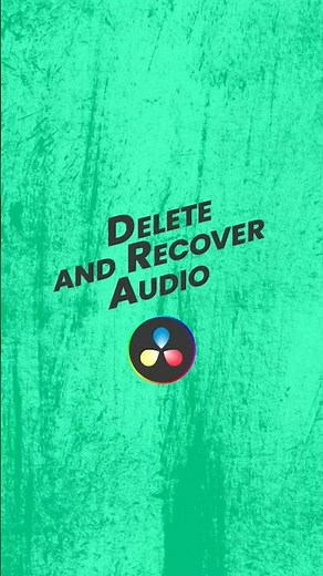 How to Remove Audio from Video in DaVinci Resolve - Delete & Recover
