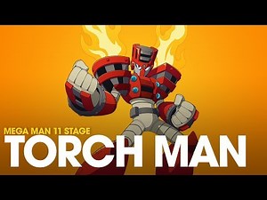 Mega Man 11 - Torch Man Stage and Boss Fight (Normal)