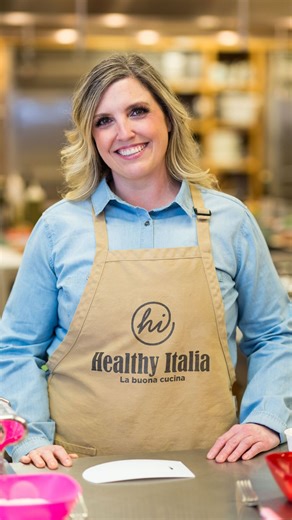 Meet Angela — our Kitchen Manager and Cooking School Instructor extraordinaire. She’s the heart of our cucina, sharing her passion for food, teaching guests to cook with confidence, and making every class a fun, delicious experience. Watch to learn more about what she loves to cook most. Then come join her in our Cucina! 😉 #healthyitalia #cookingschool #madisonnj #supportlocal #cookingisfun | Healthy Italia - La Buona Cucina