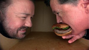 Ricky Gervais, Stephen Colbert, and a burger in a box, tonight! 🍔 | The Late Show with Stephen Colbert