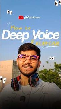 How to deep voice🗣 Real voice 📢