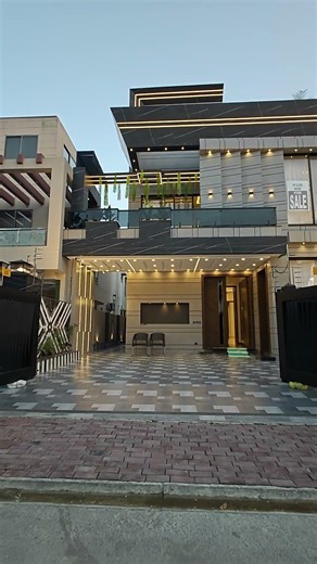 10 Marla House Front Elevation Modern Design Location Bahria Town Lahore