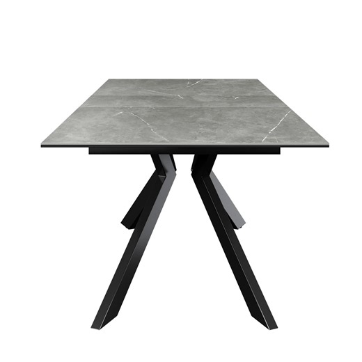Azzaro 160-200cm Matte Grey Ceramic Auto-rise Extending Dining Table