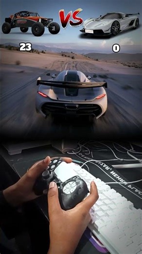 🔥 KOENIGSEGG JESKO GOES FLYING 🆚 ALUMICRAFT CLASS 10 😳 INSANE AIRTIME! #shorts