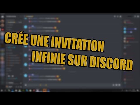 Comment créer une invitation infinie | discord | FR