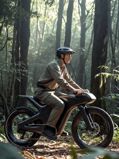 Electric Bike Forest Ride: Nature Meets Future Technology