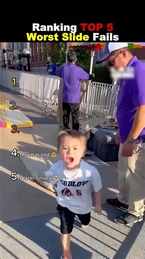 Ranking Top 5 Worst Slide Fails 😭😭 #usa