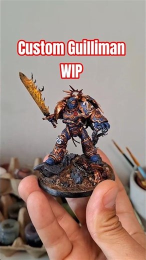 Current work, details next. Stay tunned 🙌 #wip #warhammerpainting #wh40k #ultramarines #40k