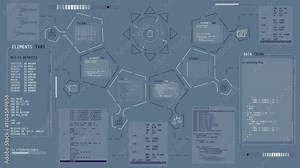 Infographic animation on the theme of programming and mobile device.