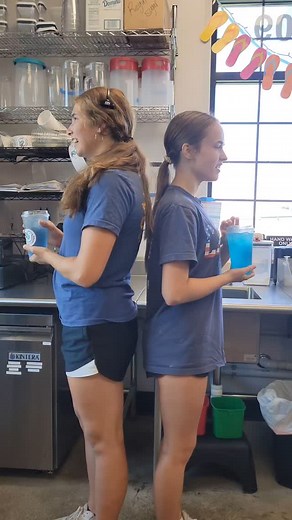 So many drinks to pick from CHiRP!!! Which would you choose? 🤔 Here we have our Guava Charger (which taste like a mix of strawberry and pear!) and our Island Breezer with blue curacao, pineapple, and a lemonade base! #CHiRPCoffee #summerfun #thisorthat | Chirp Coffee Jefferson, Ia