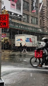 Walking In New York City In The Winter Snow 4k NYC travel video Snowstorm Virtual | Strolling The City