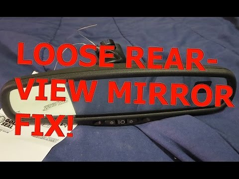 How to repair loose rear view mirror gentex