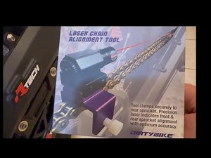 Dirty Bike Laser Chain Alignment tool (How To Use)