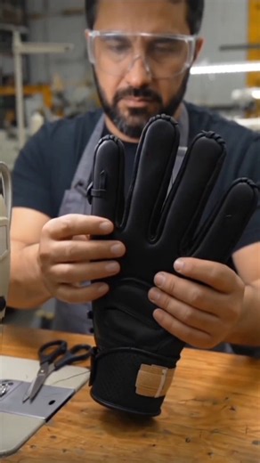 How American Football Gloves Are Made 🏈🧤 #shortsfeed